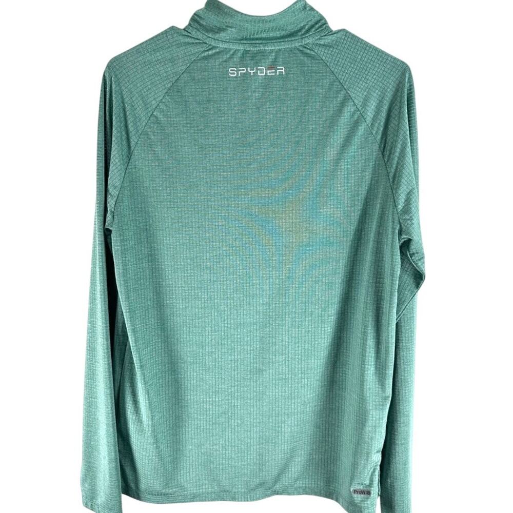 Spyder Active Mens Small 1/4 Zip Pullover Bundle Blue Green Stretch Gym - Picture 6 of 14